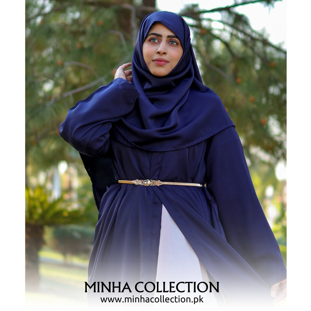 Blue Mist Abaya - Nida Fabric by Minha Collection