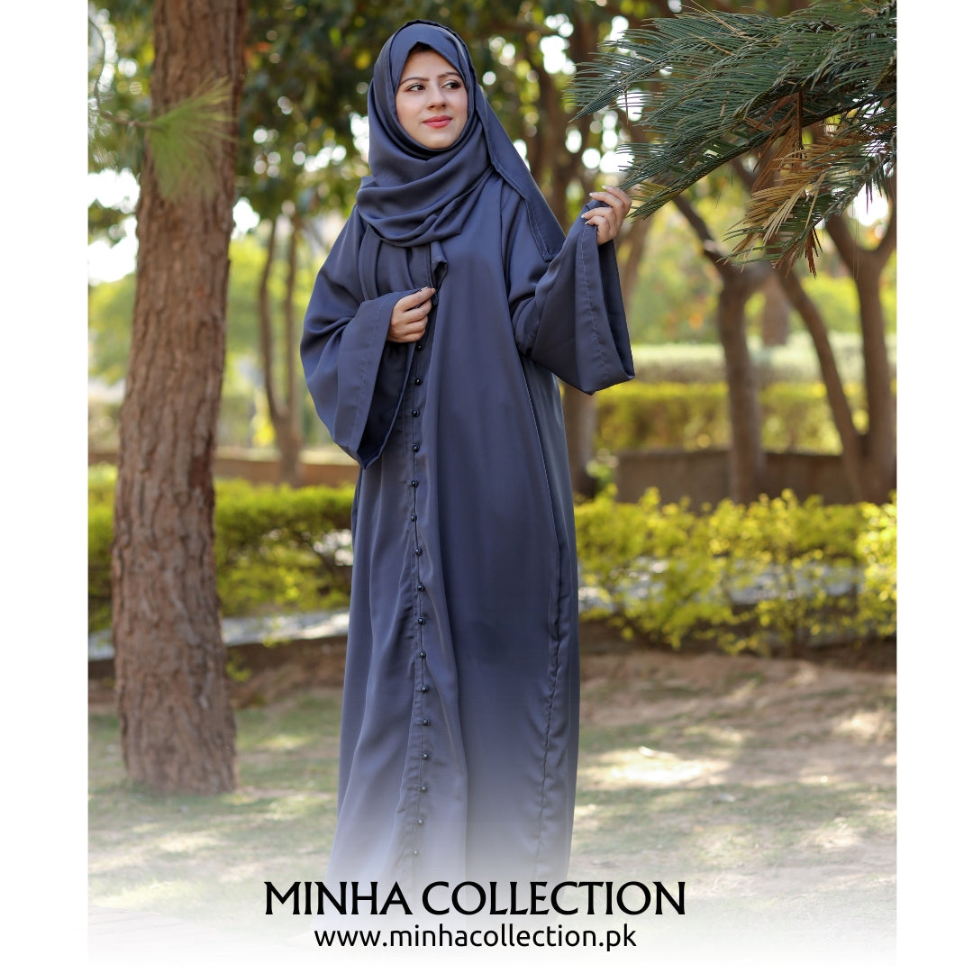 Luxus Grey Abaya