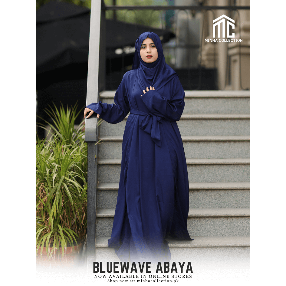 BlueWave Abaya - AleenDXB