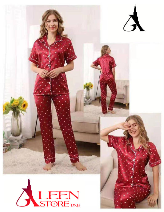 Aleen Store Women Shirt Pajama Set - AleenDXB