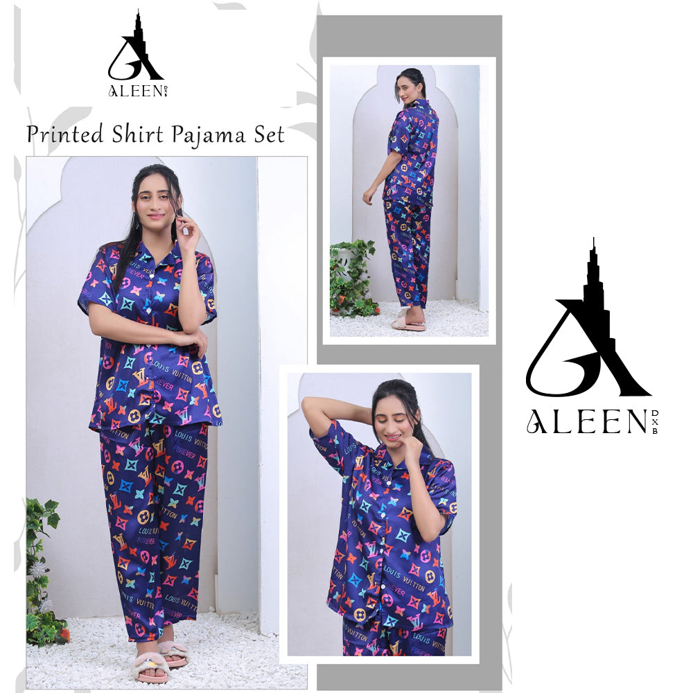 Aleen Store Women Shirt Pajama Set - AleenDXB