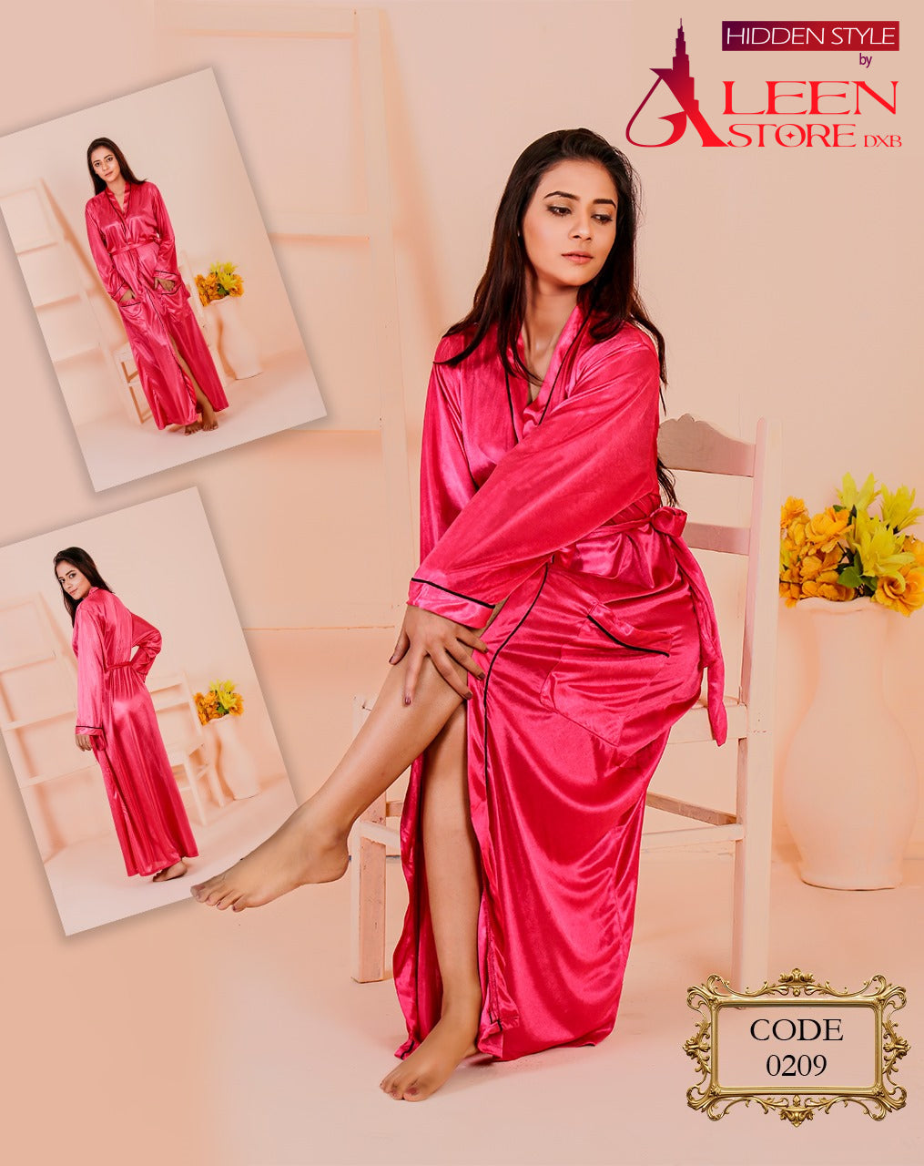 Luxury Silk Nightgowns - AleenDXB